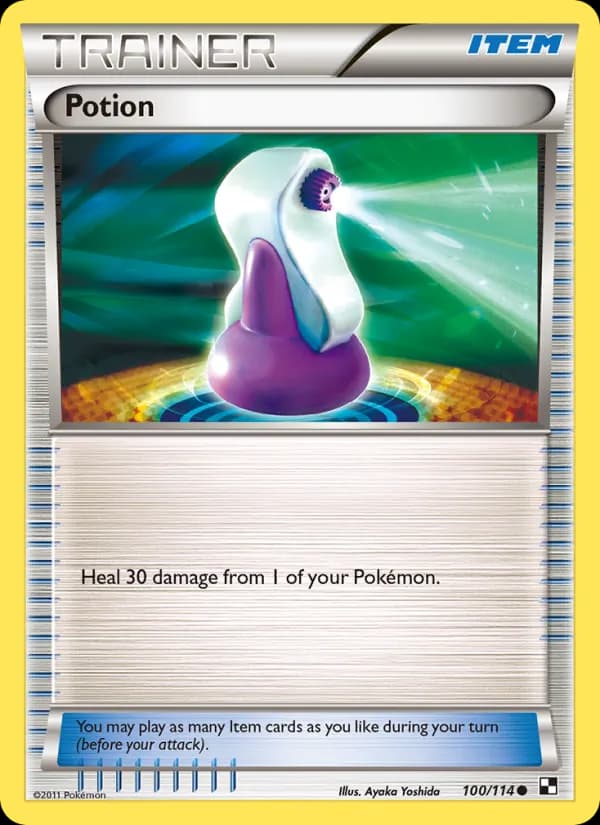 Potion card in English