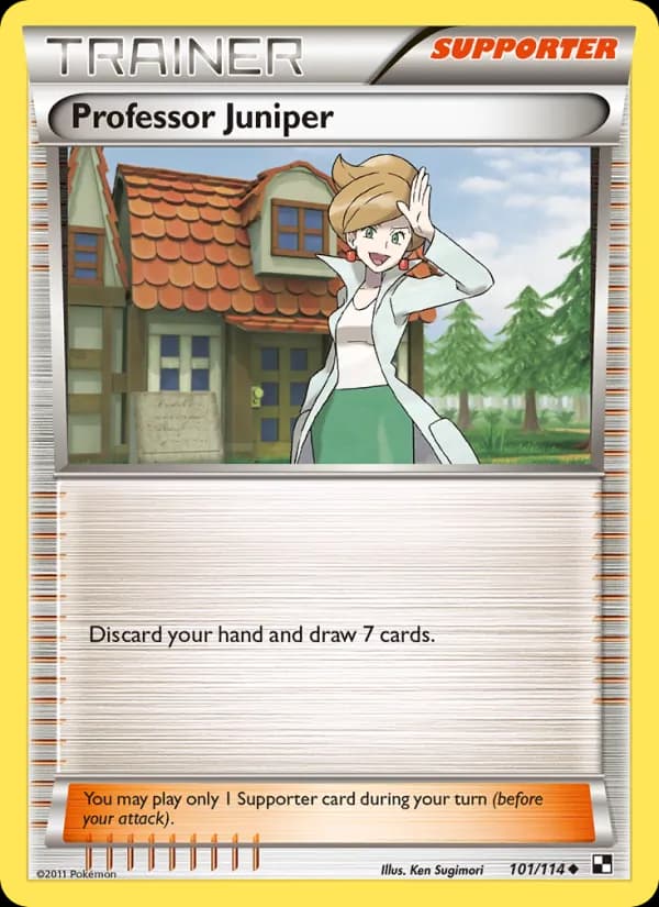 Professor Juniper card in English