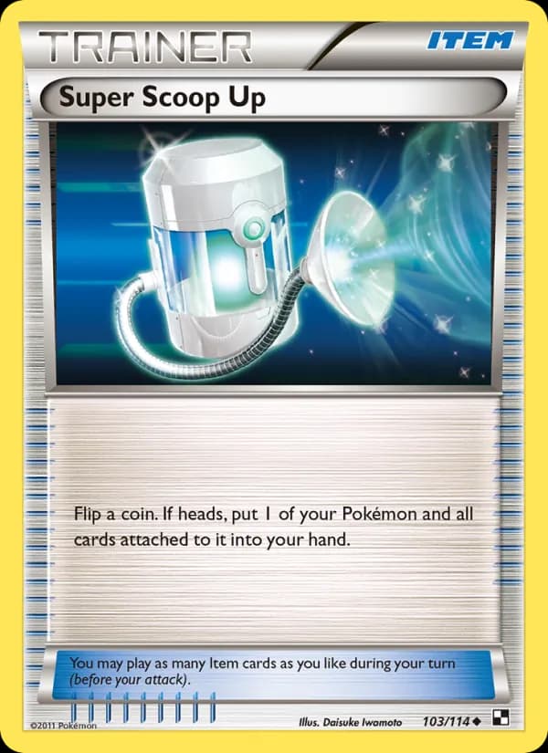 Super Scoop Up card in English