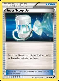 Super Scoop Up card in English
