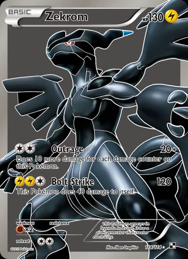 Zekrom card in English