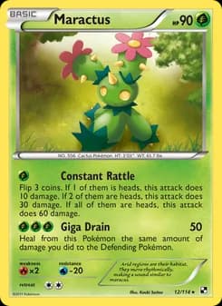 Maractus card in English