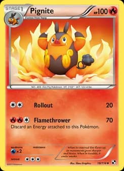Pignite card in English
