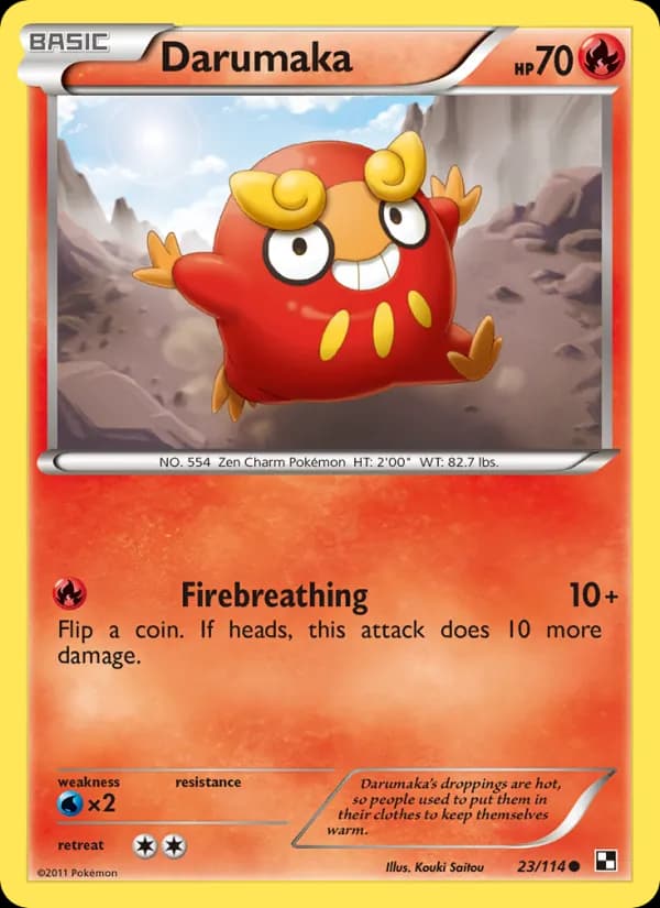 Darumaka card in English
