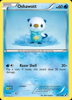 Oshawott card in English