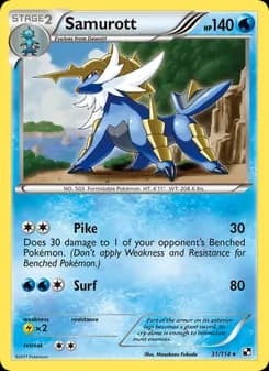 Samurott card in English