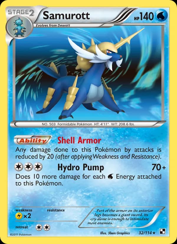 Samurott card in English