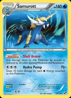 Samurott card in English
