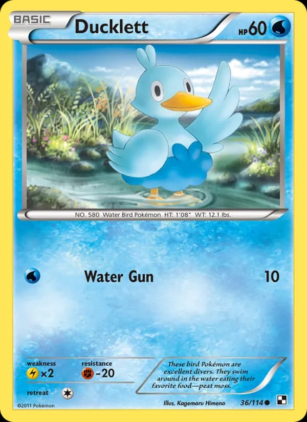 Ducklett card in English