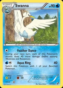 Swanna card in English