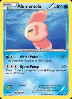 Alomomola card in English