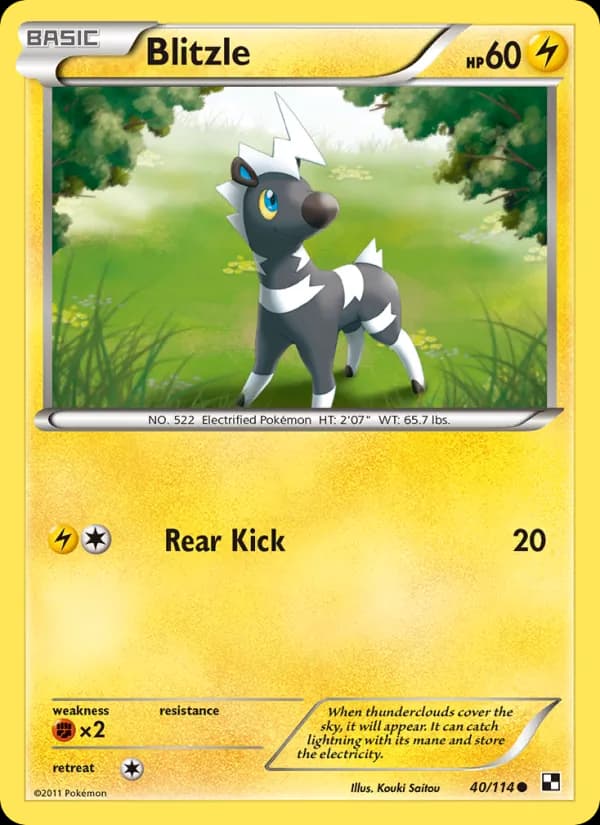 Blitzle card in English