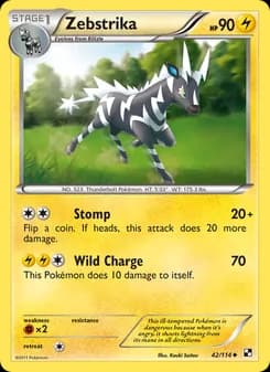 Zebstrika card in English