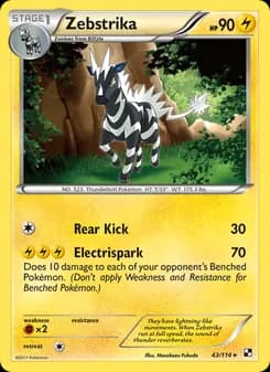 Zebstrika card in English