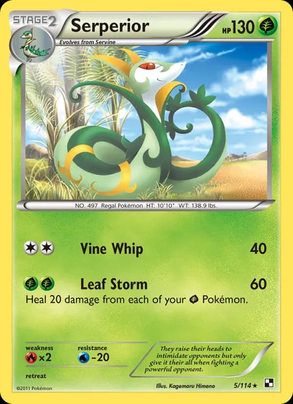 Serperior card in English