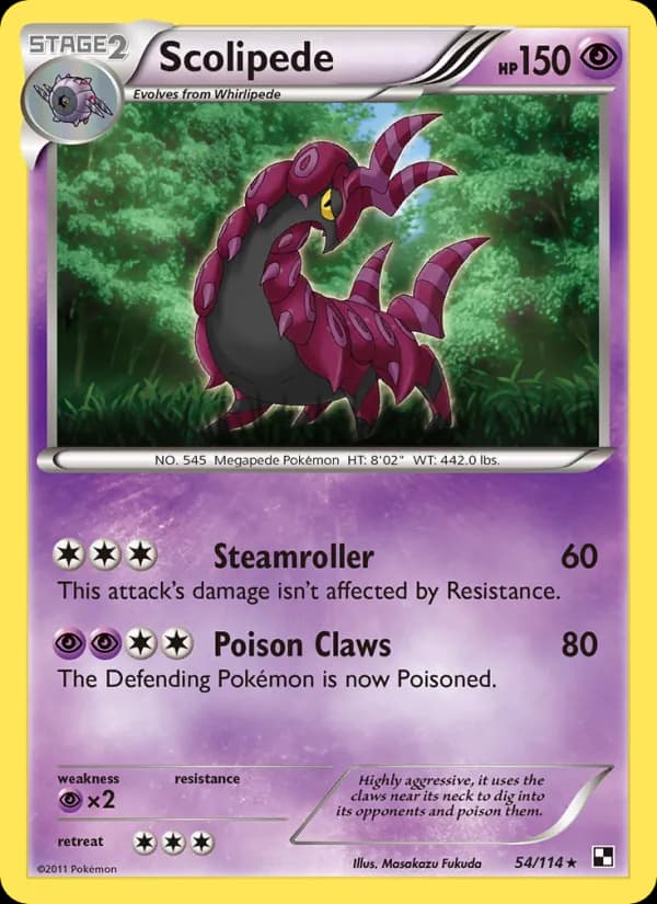 Scolipede card in English