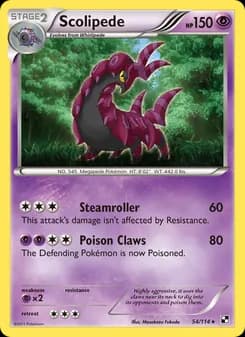 Scolipede card in English