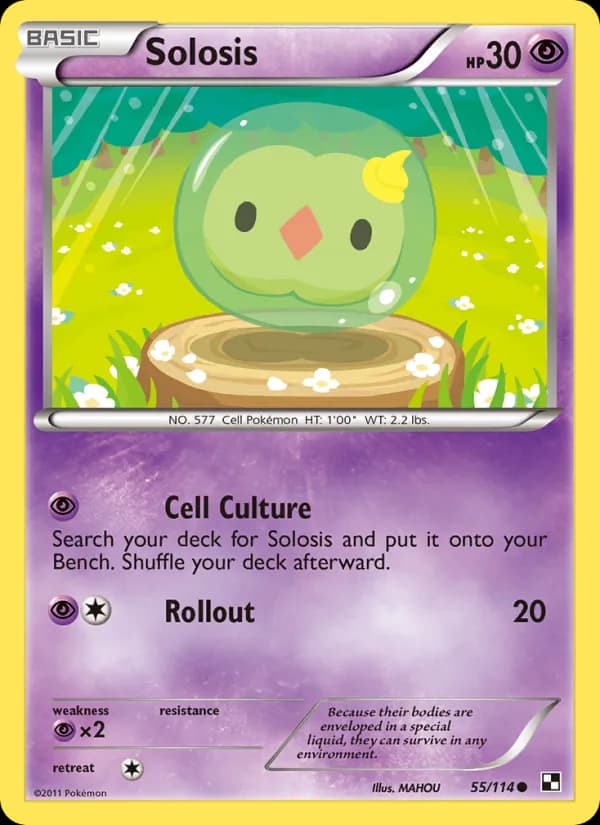 Solosis card in English