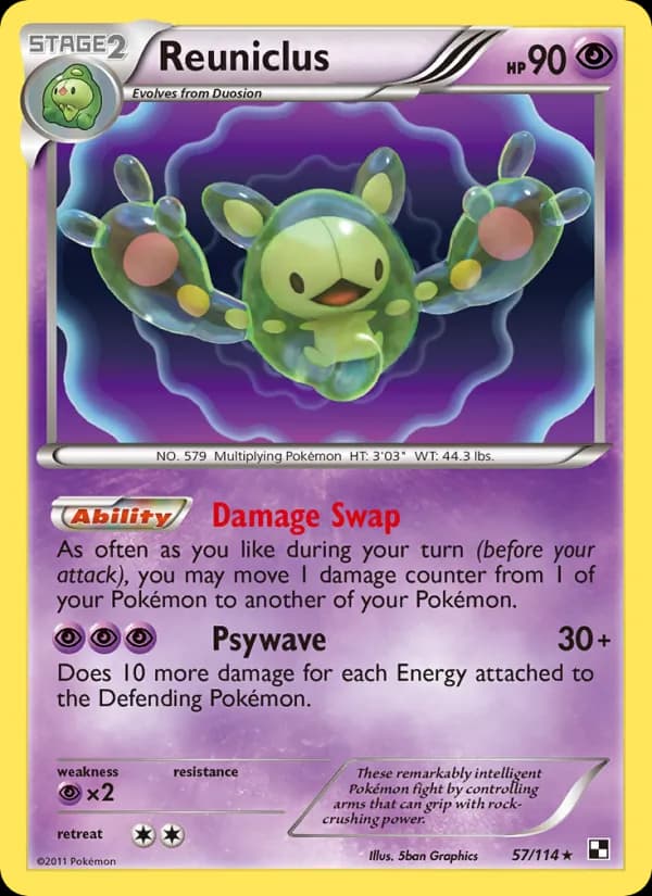 Reuniclus card in English