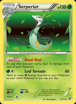 Serperior card in English