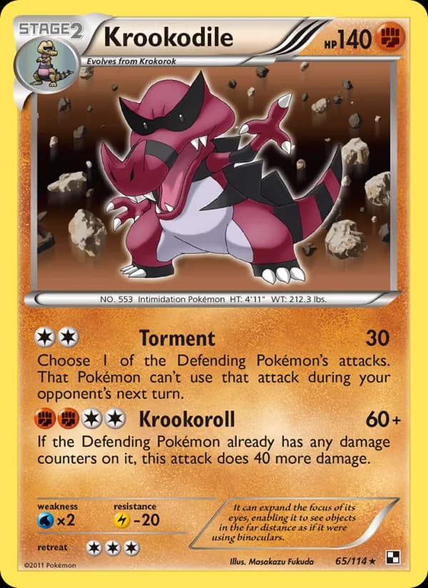 Krookodile card in English