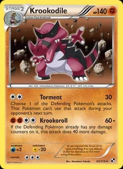 Krookodile card in English