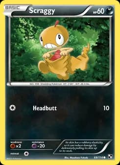 Scraggy card in English