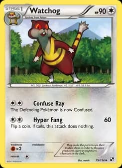 Watchog card in English