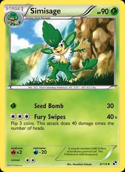 Simisage card in English