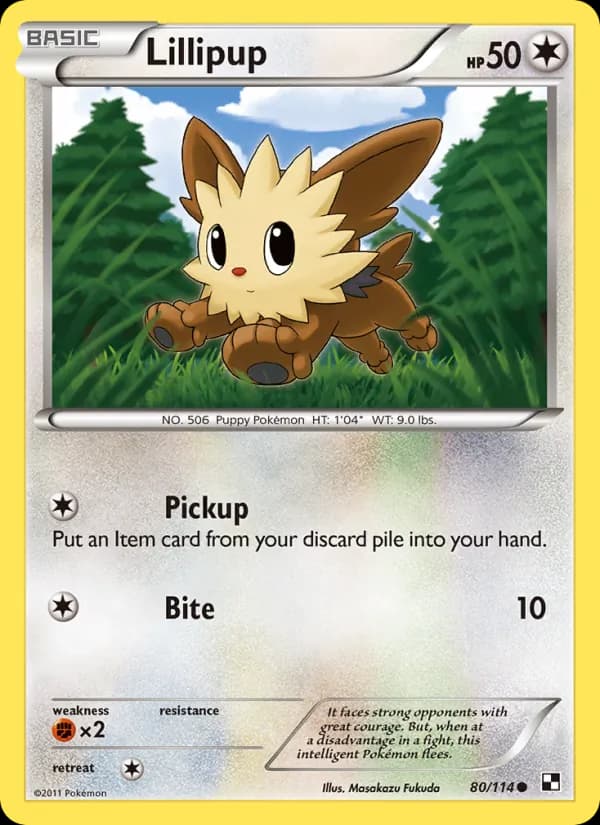 Lillipup card in English