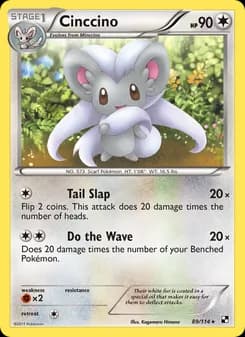Cinccino card in English