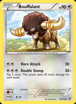 Bouffalant card in English