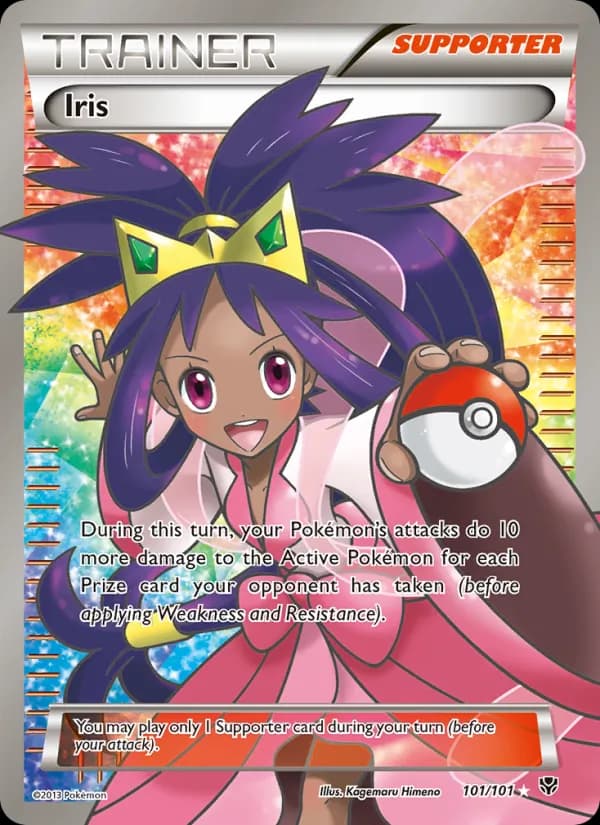 Iris card in English