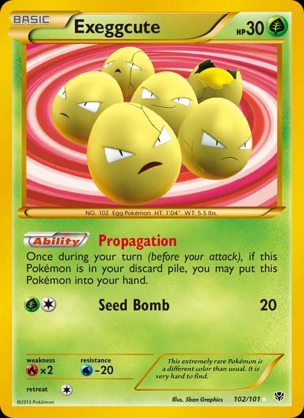 Exeggcute card in English
