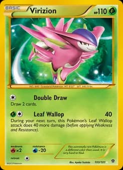 Virizion card in English
