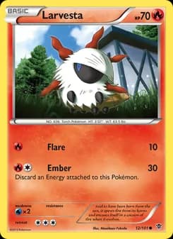 Larvesta card in English