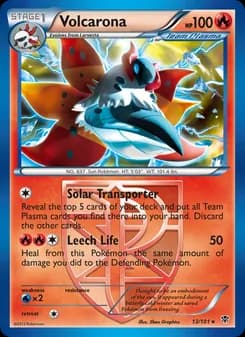 Volcarona card in English