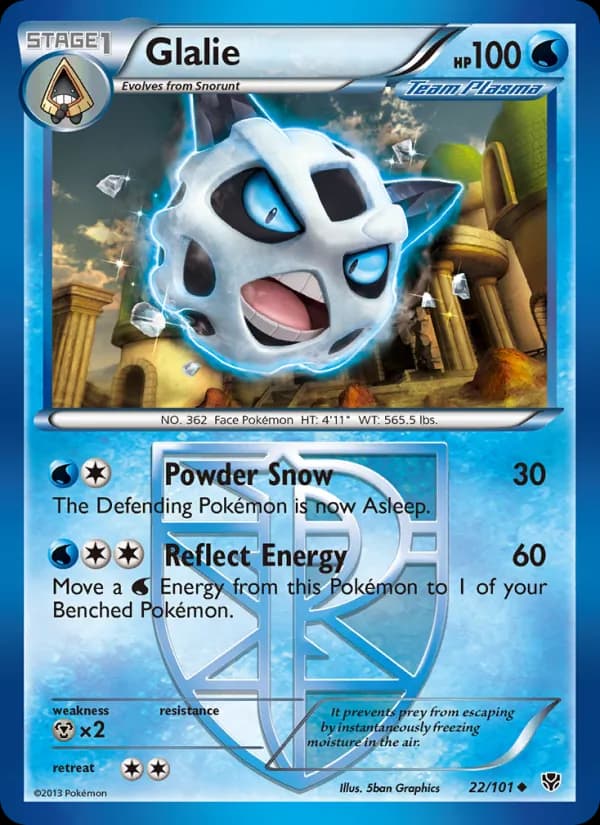 Glalie card in English