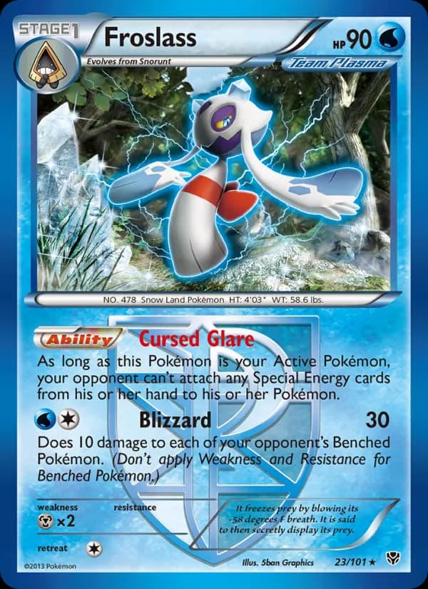 Froslass card in English