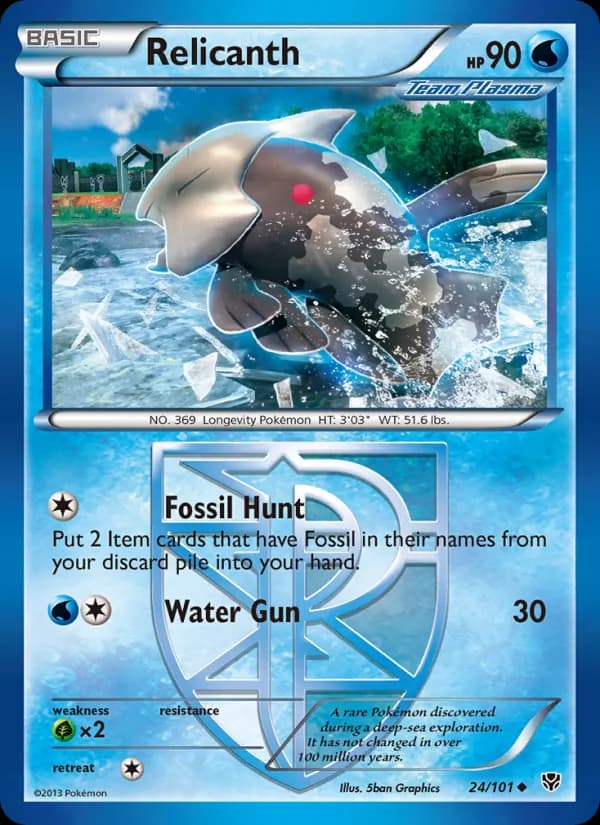Relicanth card in English