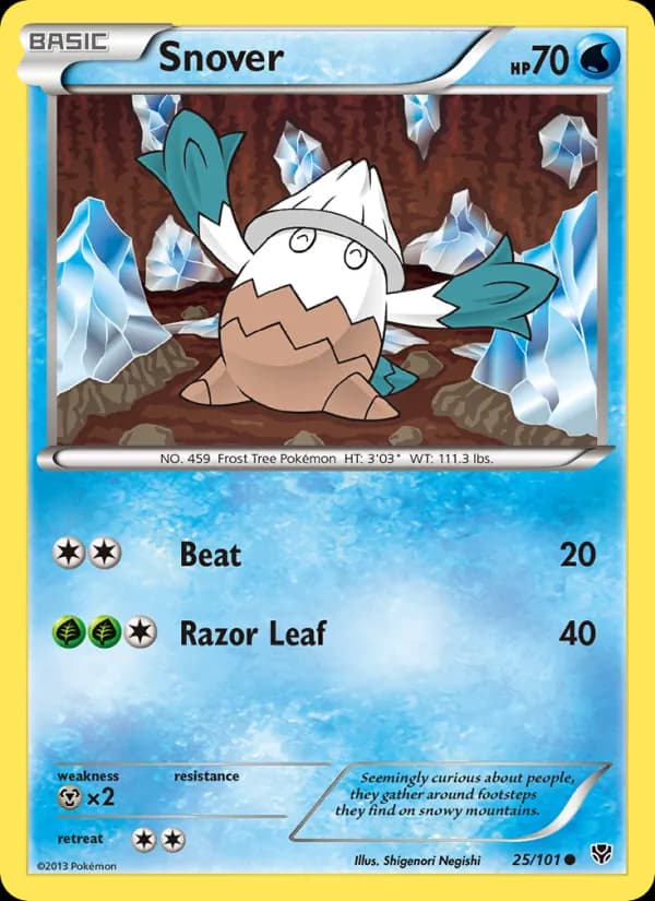 Snover card in English