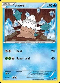 Snover card in English