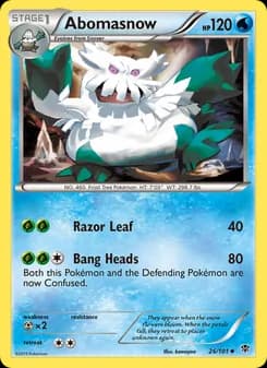 Abomasnow card in English