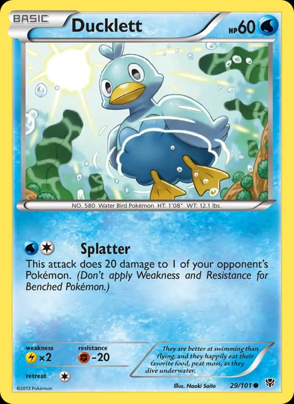 Ducklett card in English