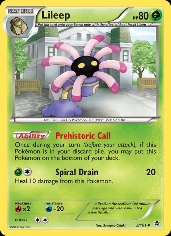 Lileep card in English