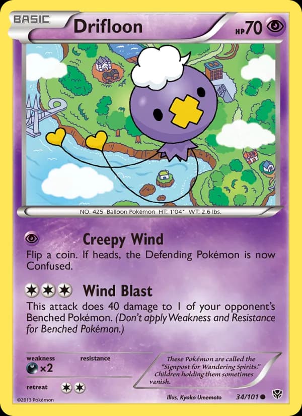 Drifloon card in English