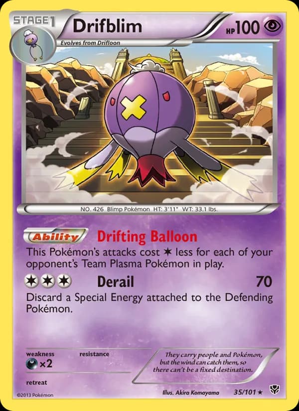 Drifblim card in English