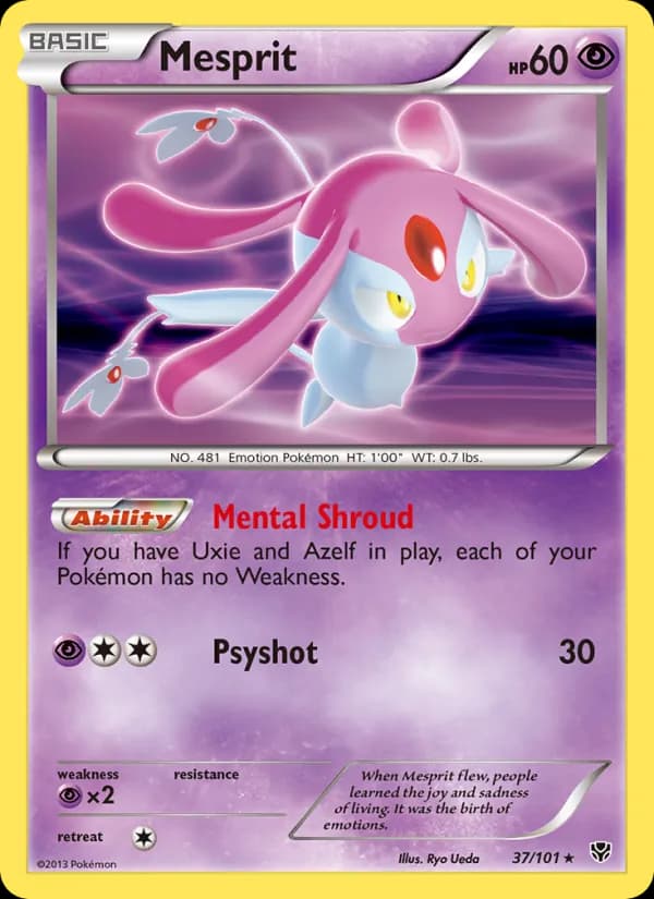 Mesprit card in English