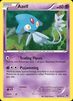 Azelf card in English