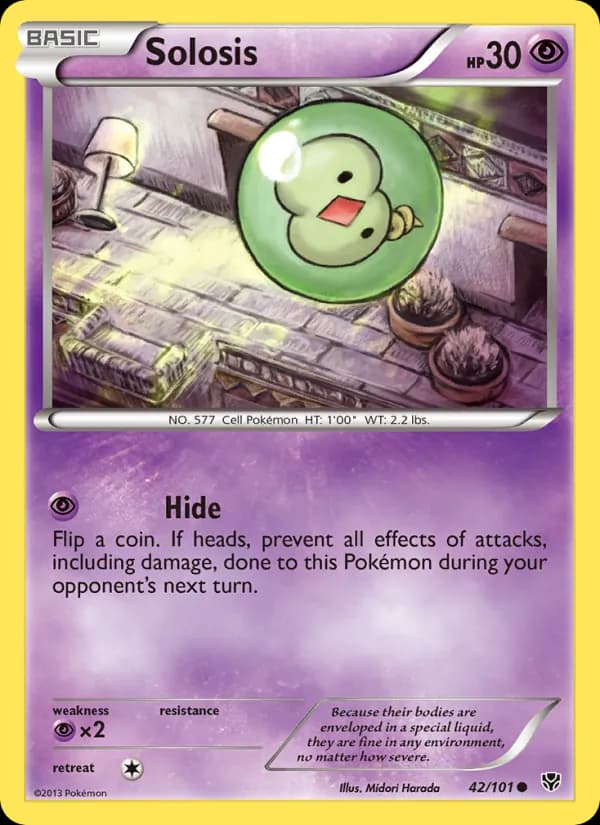 Solosis card in English